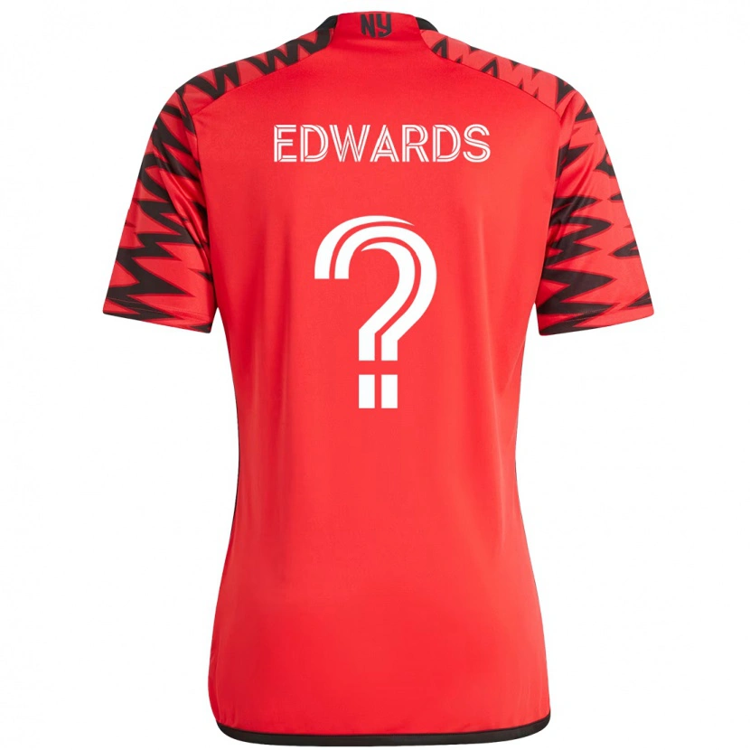 Danxen Herren Raheem Edwards #0 Rot Schwarz Heimtrikot Trikot 2025/26 T-Shirt Österreich