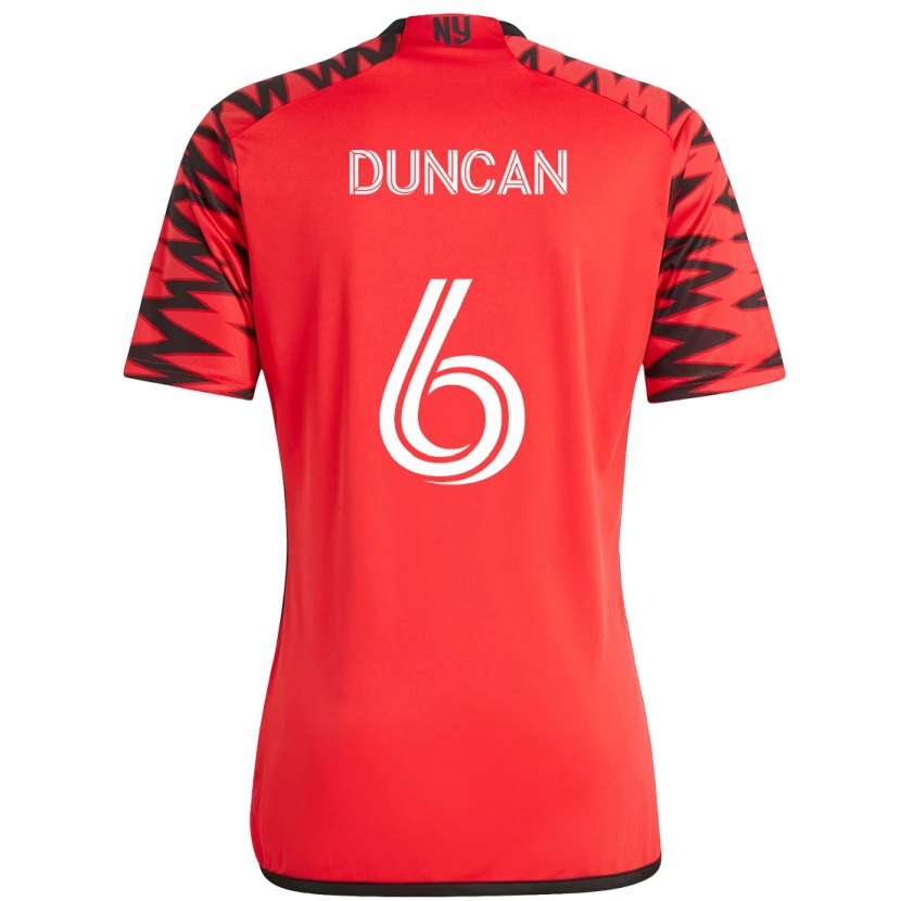 Danxen Herren Kyle Duncan #6 Rot Schwarz Heimtrikot Trikot 2025/26 T-Shirt Österreich