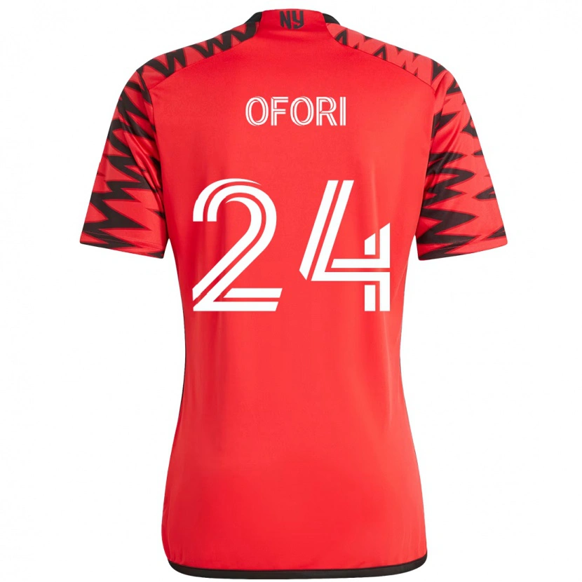 Danxen Herren Curtis Ofori #24 Rot Schwarz Heimtrikot Trikot 2025/26 T-Shirt Österreich