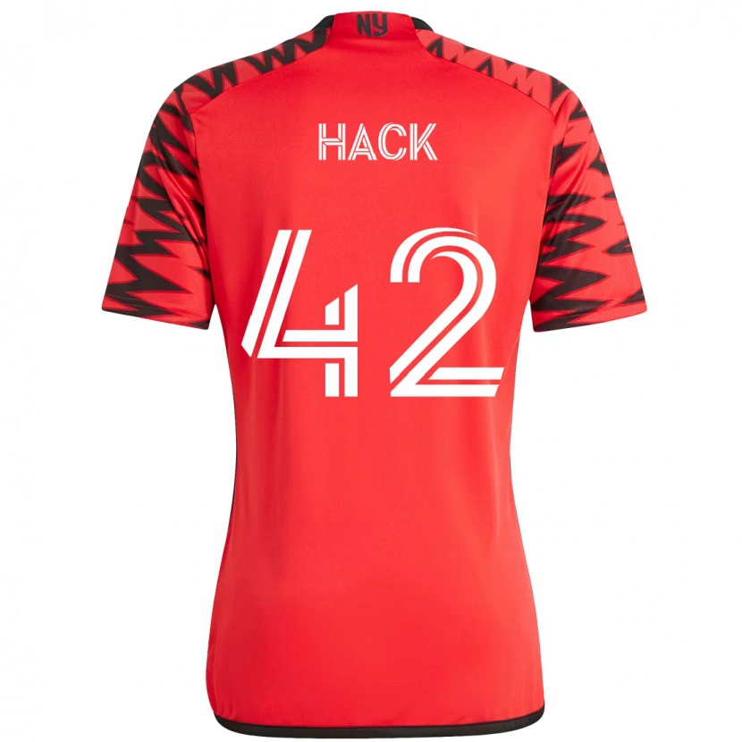 Danxen Herren Alexander Hack #42 Rot Schwarz Heimtrikot Trikot 2025/26 T-Shirt Österreich