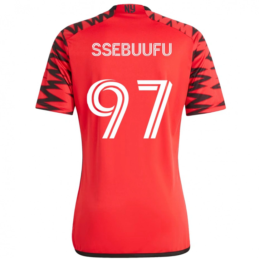 Danxen Herren Frank Ssebuufu #97 Rot Schwarz Heimtrikot Trikot 2025/26 T-Shirt Österreich