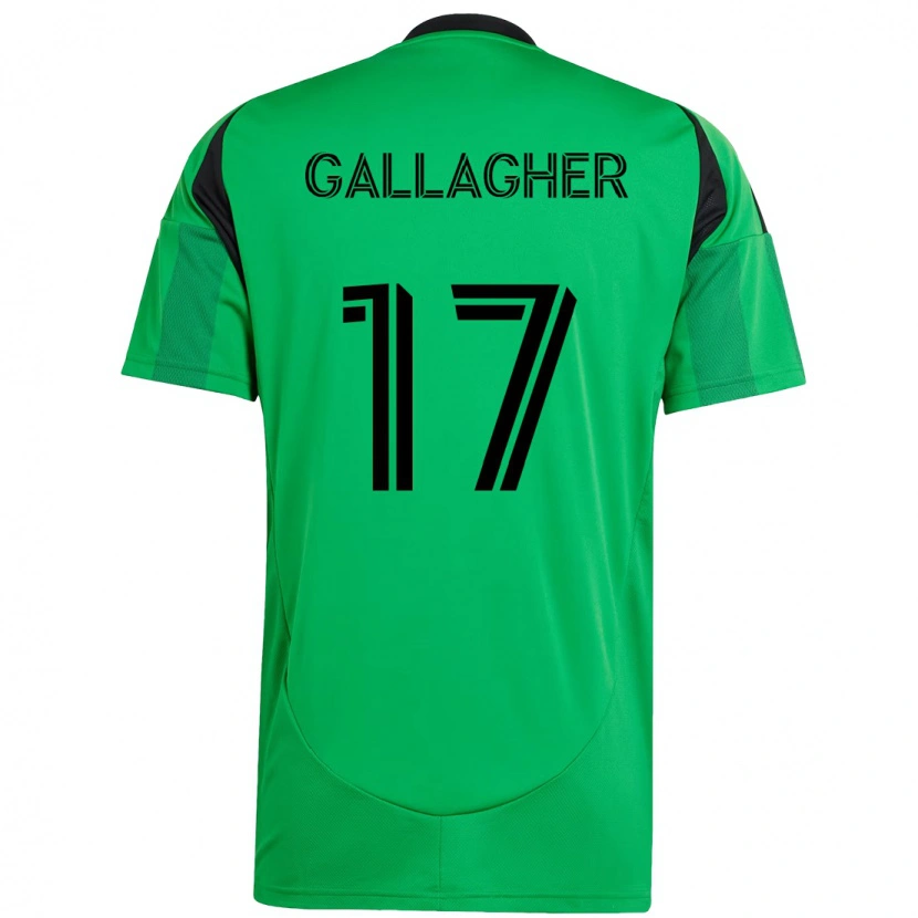 Danxen Herren Jon Gallagher #17 Grün Schwarz Heimtrikot Trikot 2025/26 T-Shirt Österreich