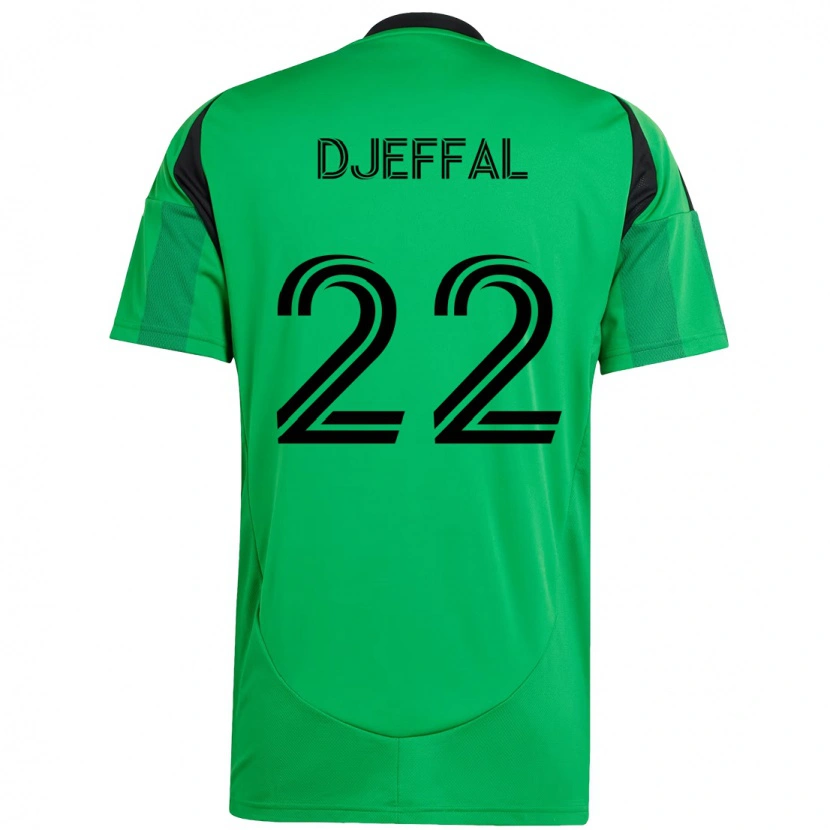 Danxen Herren Sofiane Djeffal #22 Grün Schwarz Heimtrikot Trikot 2025/26 T-Shirt Österreich