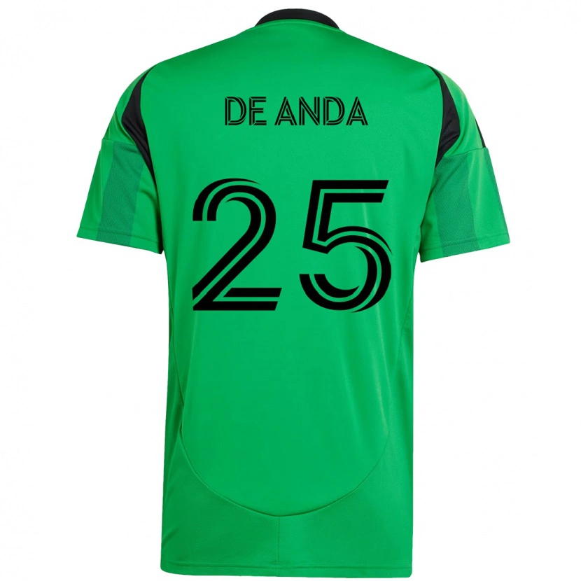 Danxen Herren Anthony De Anda #25 Grün Schwarz Heimtrikot Trikot 2025/26 T-Shirt Österreich