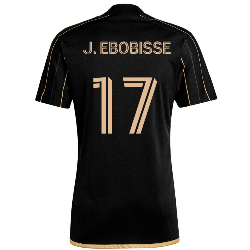 Danxen Herren Jeremy Ebobisse #17 Schwarz Braun Heimtrikot Trikot 2025/26 T-Shirt Österreich