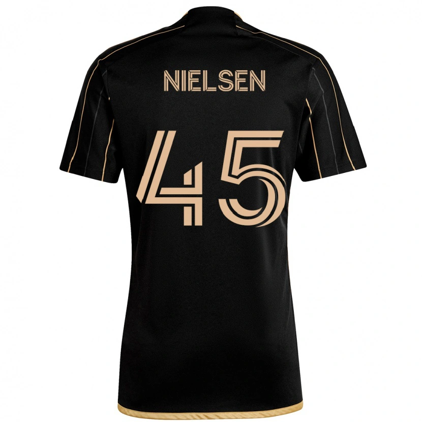 Danxen Herren Kenny Nielsen #45 Schwarz Braun Heimtrikot Trikot 2025/26 T-Shirt Österreich