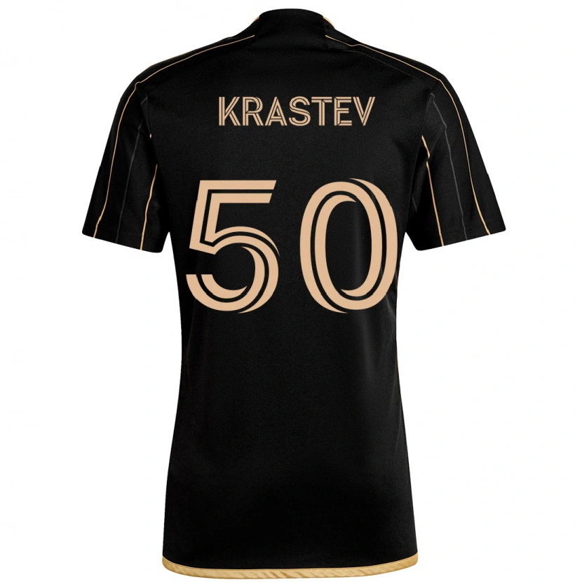 Danxen Herren Filip Krastev #50 Schwarz Braun Heimtrikot Trikot 2025/26 T-Shirt Österreich