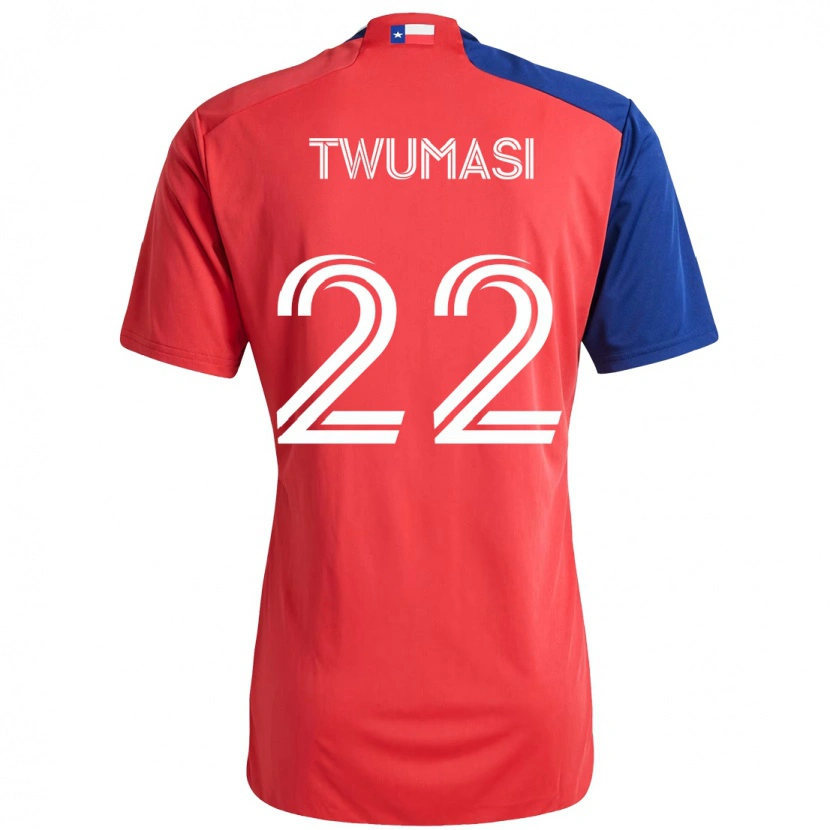 Danxen Herren Ema Twumasi #22 Rot Marineblau Heimtrikot Trikot 2025/26 T-Shirt Österreich