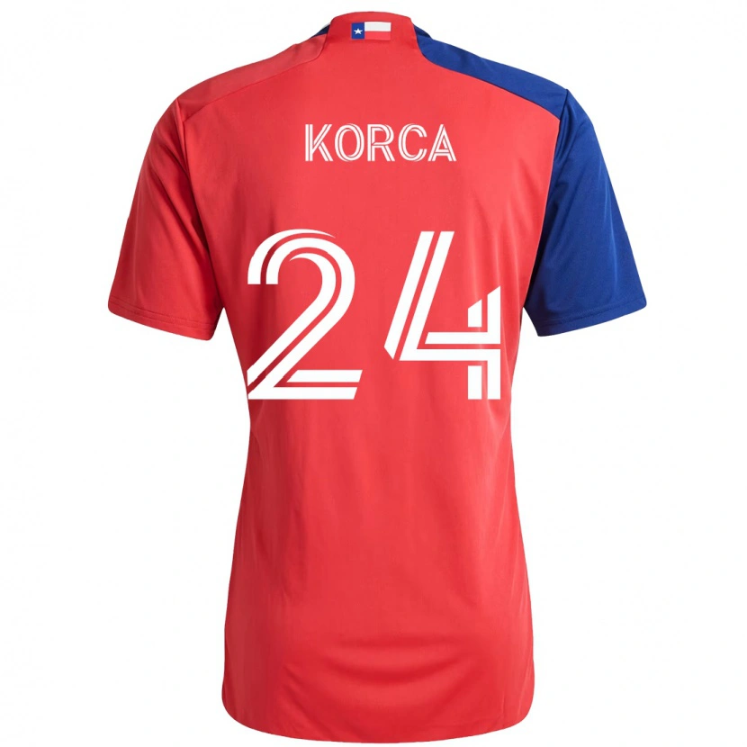 Danxen Herren Amet Korca #24 Rot Marineblau Heimtrikot Trikot 2025/26 T-Shirt Österreich