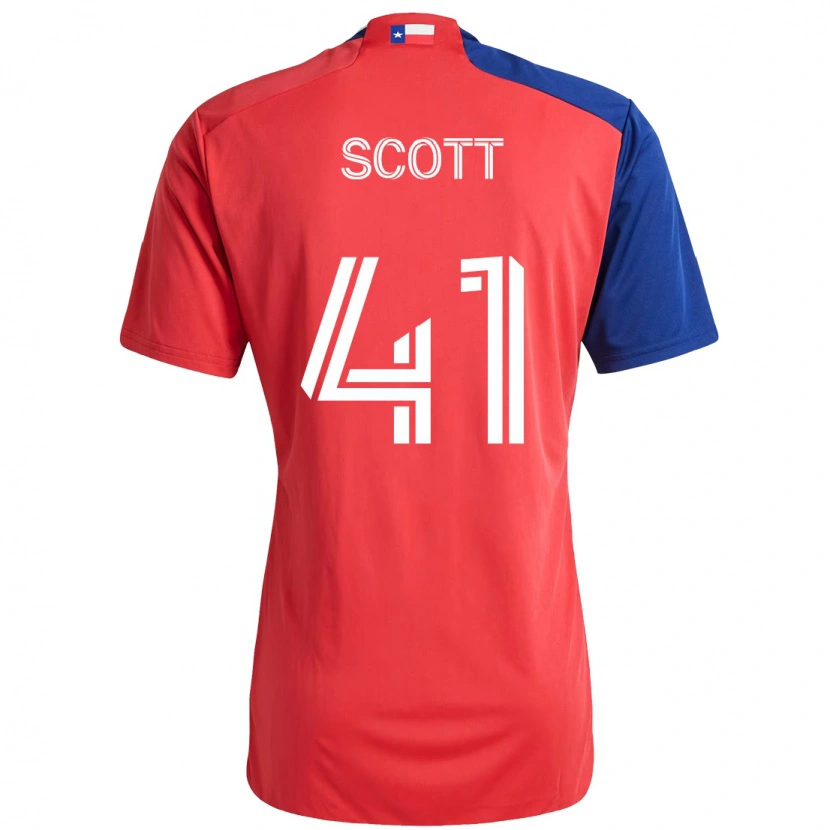 Danxen Herren Tarik Scott #41 Rot Marineblau Heimtrikot Trikot 2025/26 T-Shirt Österreich