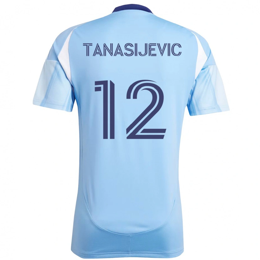 Danxen Herren Strahinja Tanasijević #12 Hellblau Heimtrikot Trikot 2025/26 T-Shirt Österreich