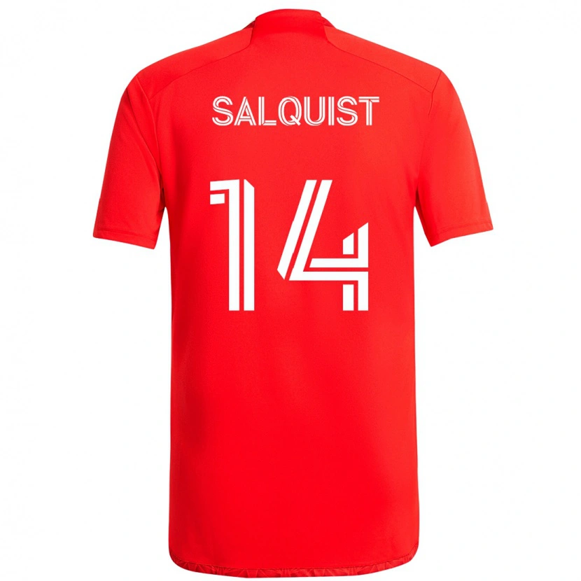 Danxen Herren Tobias Salquist #14 Rot Weiß Heimtrikot Trikot 2025/26 T-Shirt Österreich