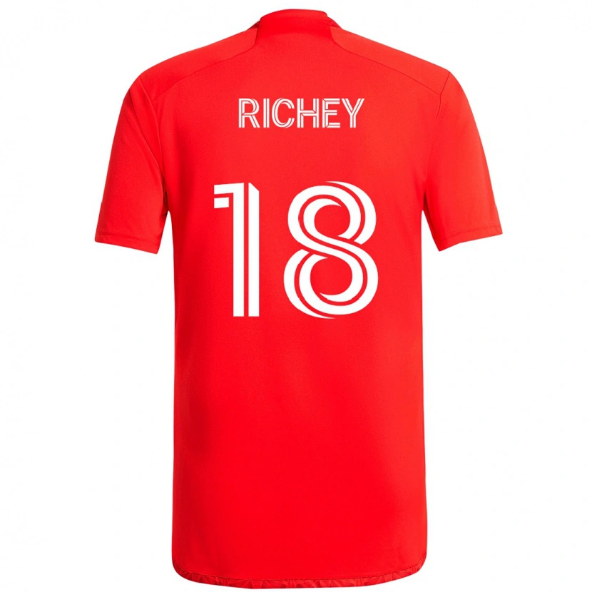 Danxen Herren Spencer Richey #18 Rot Weiß Heimtrikot Trikot 2025/26 T-Shirt Österreich