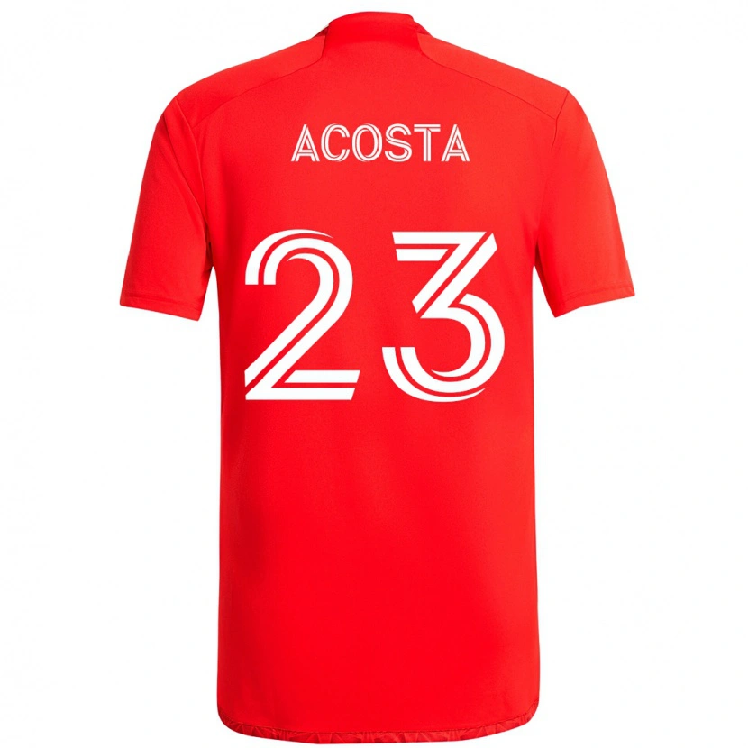 Danxen Herren Kellyn Acosta #23 Rot Weiß Heimtrikot Trikot 2025/26 T-Shirt Österreich