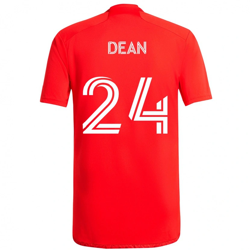 Danxen Herren Jonathan Dean #24 Rot Weiß Heimtrikot Trikot 2025/26 T-Shirt Österreich
