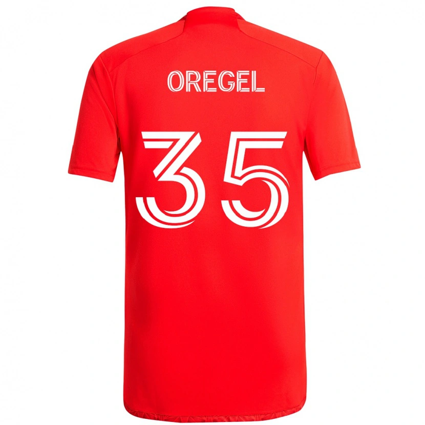 Danxen Herren Sergio Oregel #35 Rot Weiß Heimtrikot Trikot 2025/26 T-Shirt Österreich