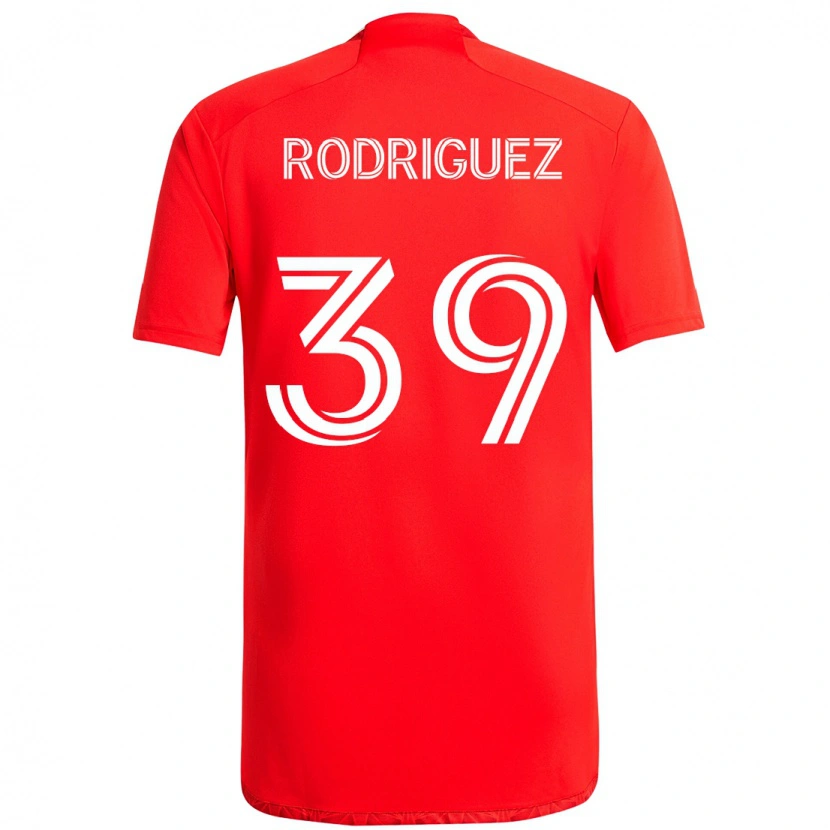 Danxen Herren Allan Rodriguez #39 Rot Weiß Heimtrikot Trikot 2025/26 T-Shirt Österreich