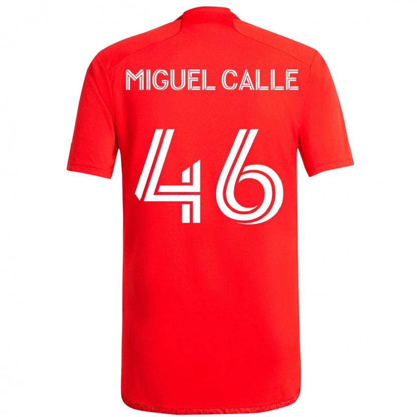 Danxen Herren Juan Miguel Calle #46 Rot Weiß Heimtrikot Trikot 2025/26 T-Shirt Österreich