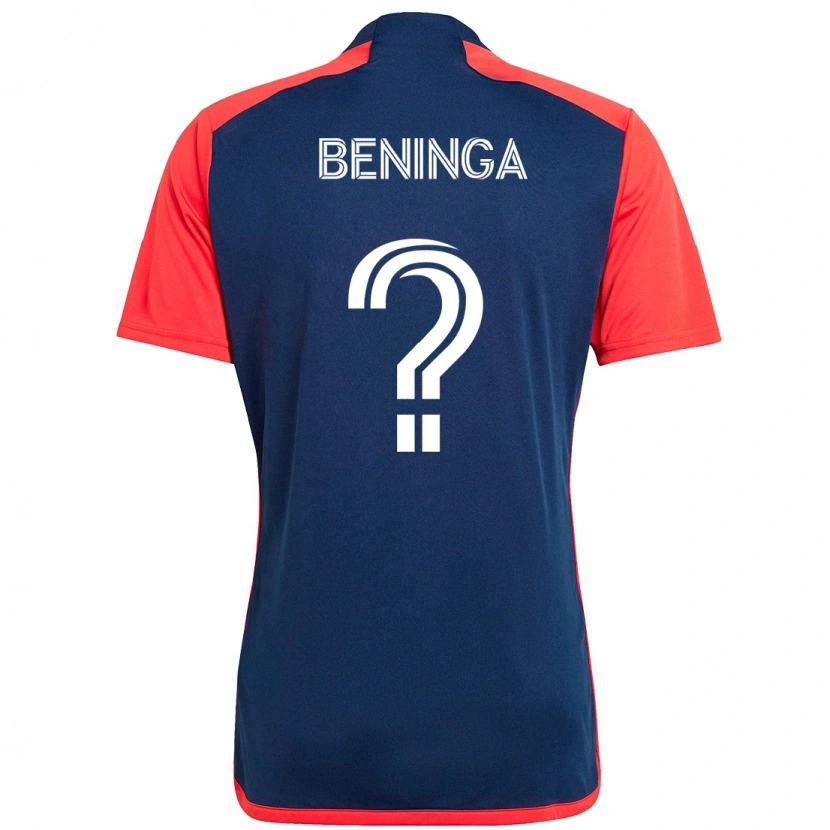 Danxen Herren Owen Beninga #0 Blau Rot Heimtrikot Trikot 2025/26 T-Shirt Österreich