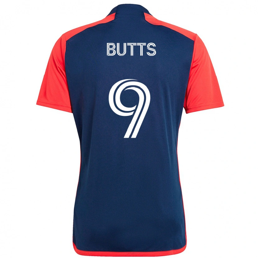 Danxen Herren Liam Butts #9 Blau Rot Heimtrikot Trikot 2025/26 T-Shirt Österreich