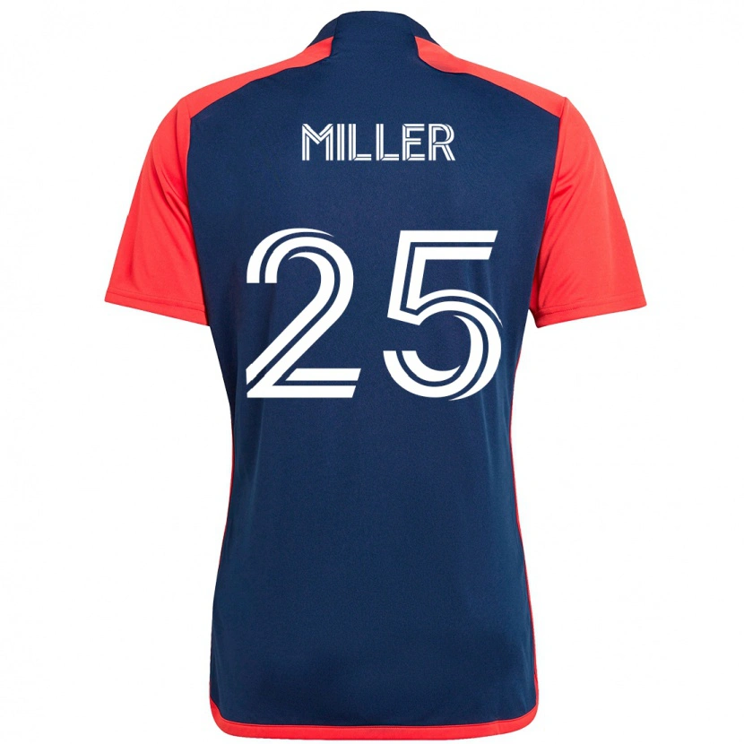 Danxen Herren Peyton Miller #25 Blau Rot Heimtrikot Trikot 2025/26 T-Shirt Österreich