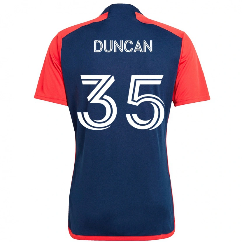 Danxen Herren Nakye Greenidge-Duncan #35 Blau Rot Heimtrikot Trikot 2025/26 T-Shirt Österreich