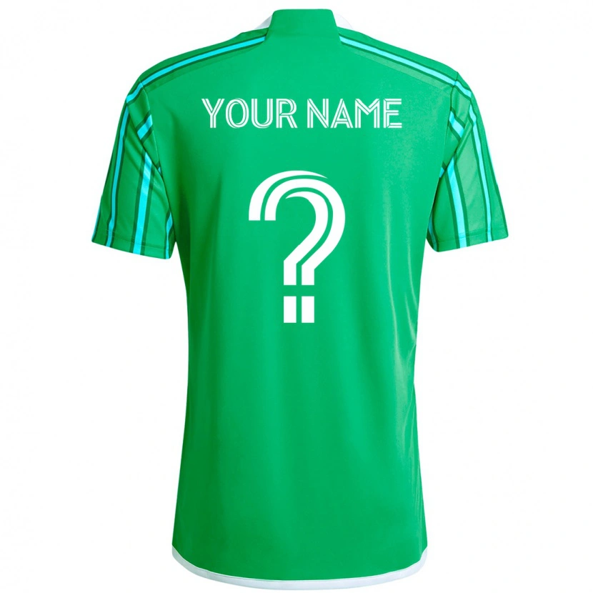 Danxen Herren Ihren Namen #0 Grün Weiß Heimtrikot Trikot 2025/26 T-Shirt Österreich