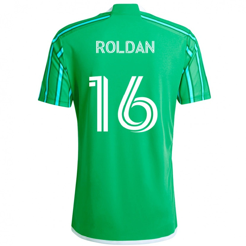 Danxen Herren Álex Roldán #16 Grün Weiß Heimtrikot Trikot 2025/26 T-Shirt Österreich