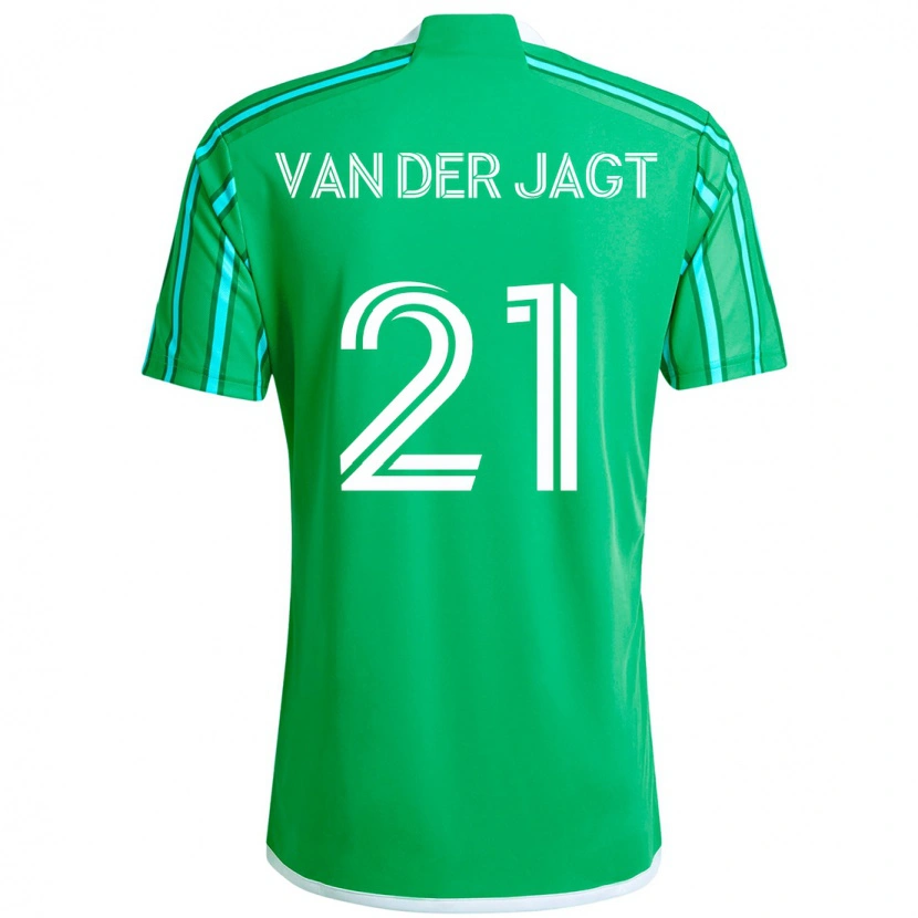 Danxen Herren Olivia Van Der Jagt #21 Grün Weiß Heimtrikot Trikot 2025/26 T-Shirt Österreich