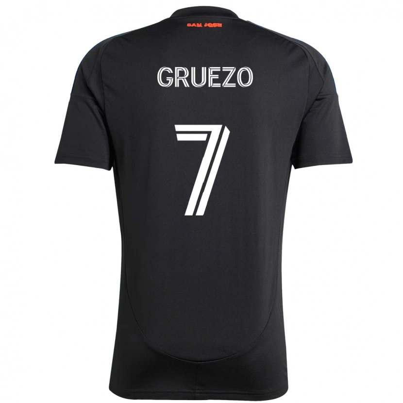 Danxen Herren Carlos Gruezo #7 Schwarz Dunkelblau Heimtrikot Trikot 2025/26 T-Shirt Österreich