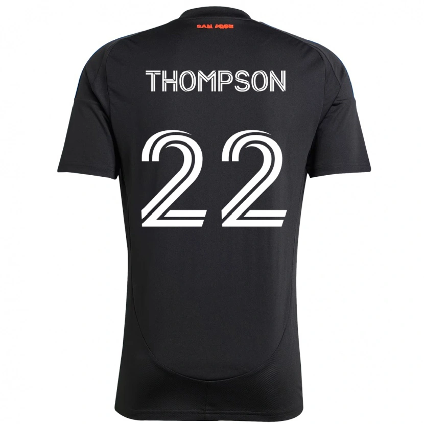 Danxen Herren Tommy Thompson #22 Schwarz Dunkelblau Heimtrikot Trikot 2025/26 T-Shirt Österreich