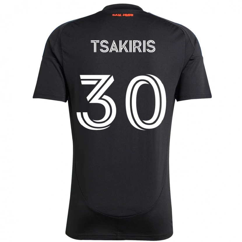 Danxen Herren Niko Tsakiris #30 Schwarz Dunkelblau Heimtrikot Trikot 2025/26 T-Shirt Österreich