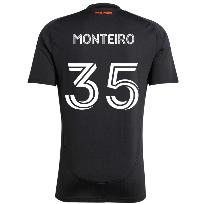 Danxen Herren Jamiro Monteiro #35 Schwarz Dunkelblau Heimtrikot Trikot 2025/26 T-Shirt Österreich