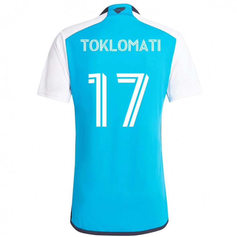 Danxen Herren Idan Toklomati #17 Himmelblau Weiß Heimtrikot Trikot 2025/26 T-Shirt Österreich