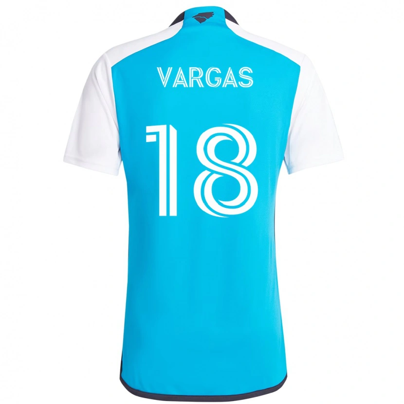 Danxen Herren Kerwin Vargas #18 Himmelblau Weiß Heimtrikot Trikot 2025/26 T-Shirt Österreich