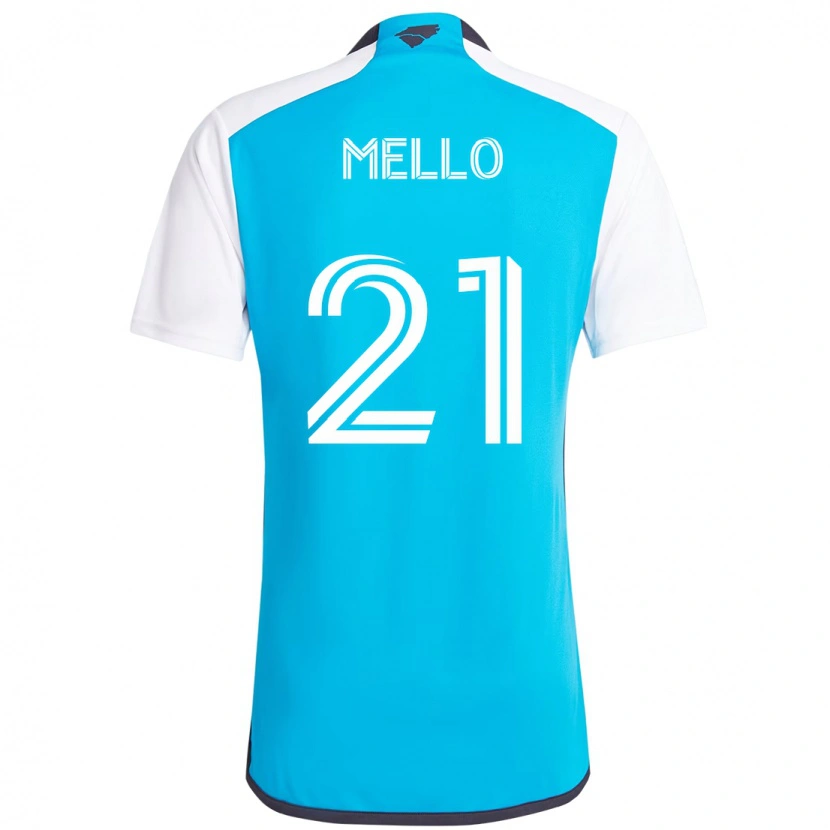 Danxen Herren Vinicius Mello #21 Himmelblau Weiß Heimtrikot Trikot 2025/26 T-Shirt Österreich