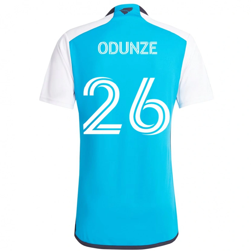 Danxen Herren Chituru Odunze #26 Himmelblau Weiß Heimtrikot Trikot 2025/26 T-Shirt Österreich