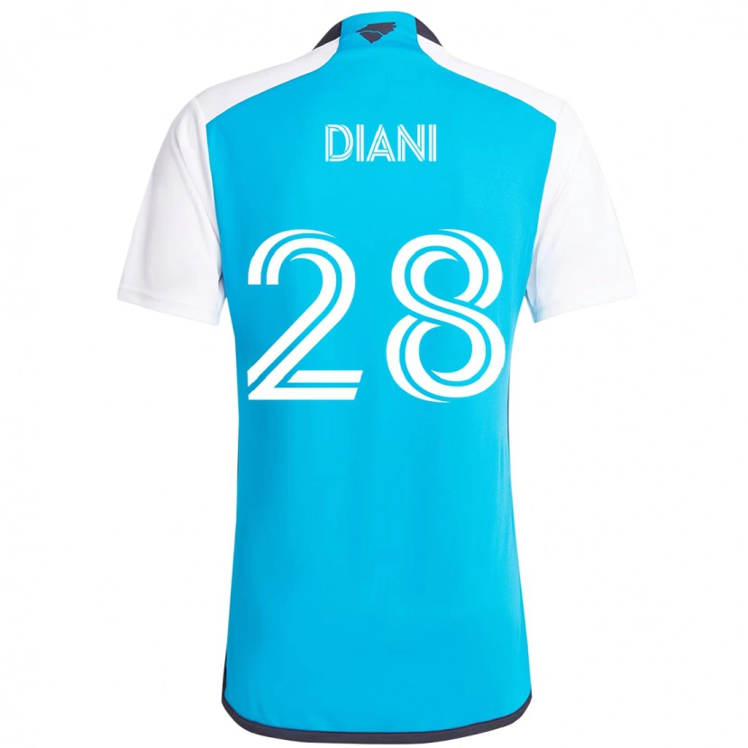 Danxen Herren Djibril Diani #28 Himmelblau Weiß Heimtrikot Trikot 2025/26 T-Shirt Österreich