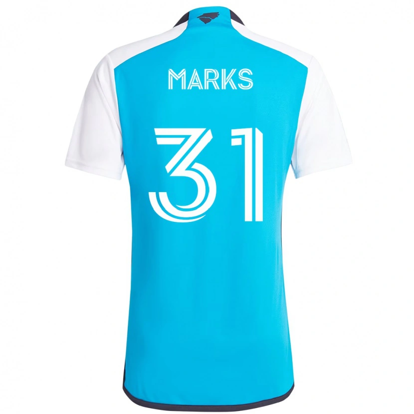 Danxen Herren George Marks #31 Himmelblau Weiß Heimtrikot Trikot 2025/26 T-Shirt Österreich