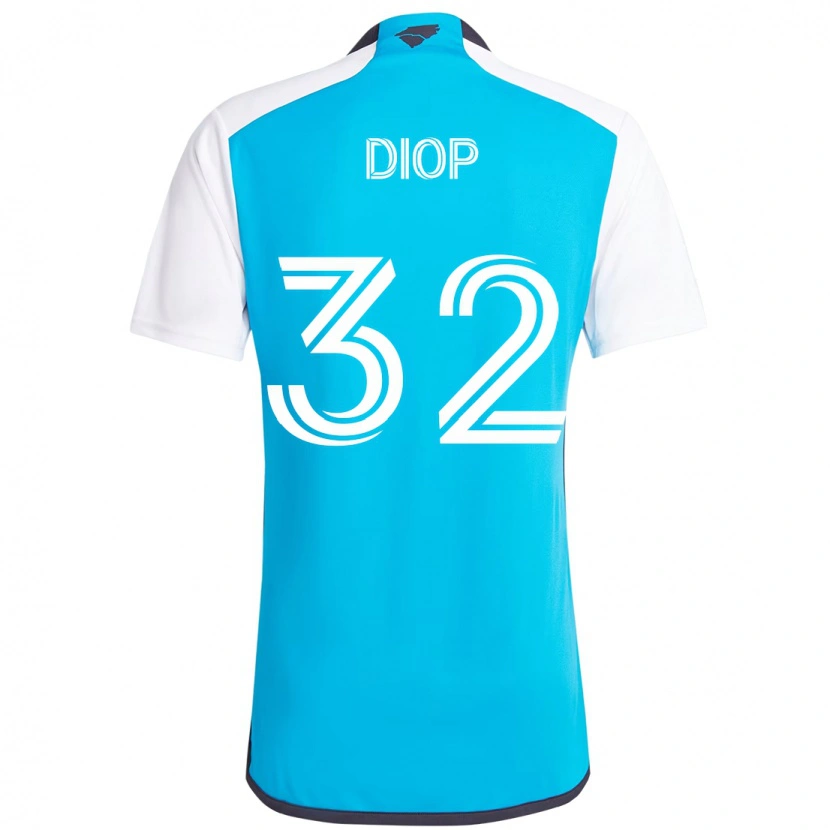 Danxen Herren Hamady Diop #32 Himmelblau Weiß Heimtrikot Trikot 2025/26 T-Shirt Österreich