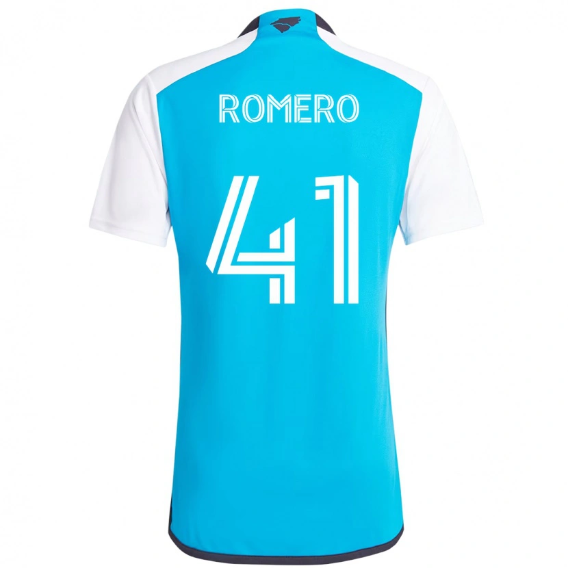 Danxen Herren Brian Romero #41 Himmelblau Weiß Heimtrikot Trikot 2025/26 T-Shirt Österreich
