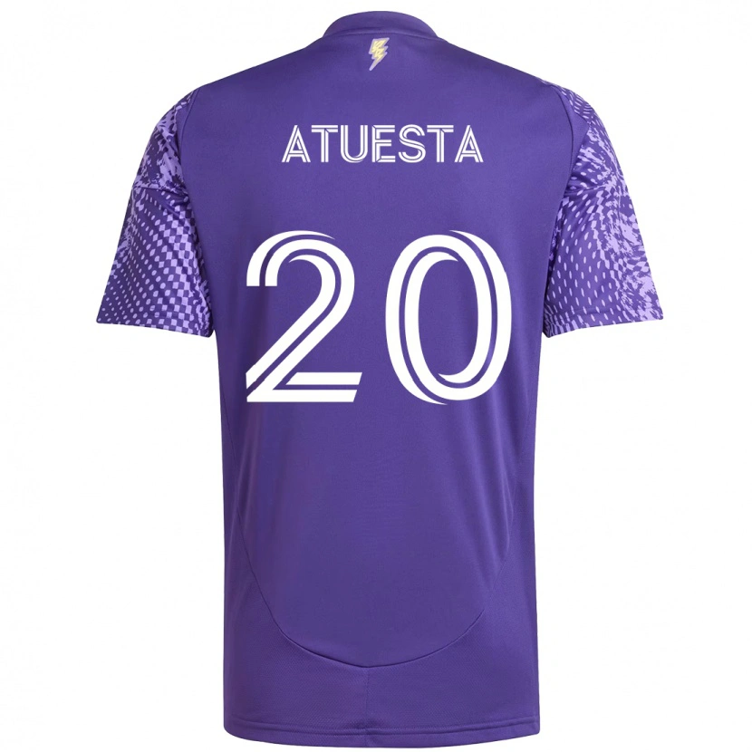 Danxen Herren Eduard Atuesta #20 Lila Weiß Heimtrikot Trikot 2025/26 T-Shirt Österreich