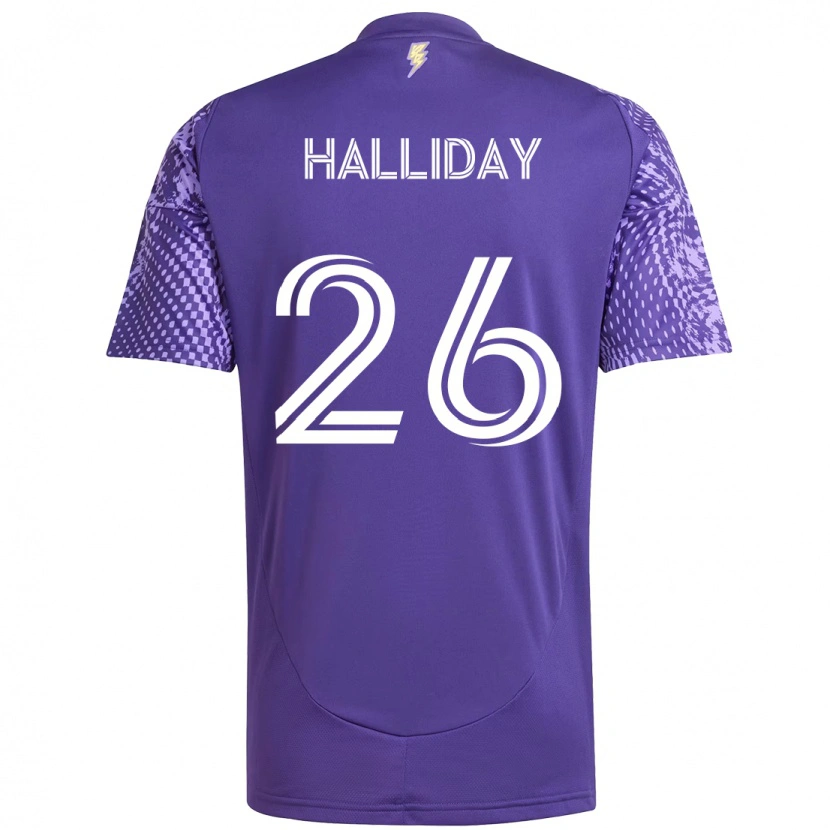 Danxen Herren Michael Halliday #26 Lila Weiß Heimtrikot Trikot 2025/26 T-Shirt Österreich