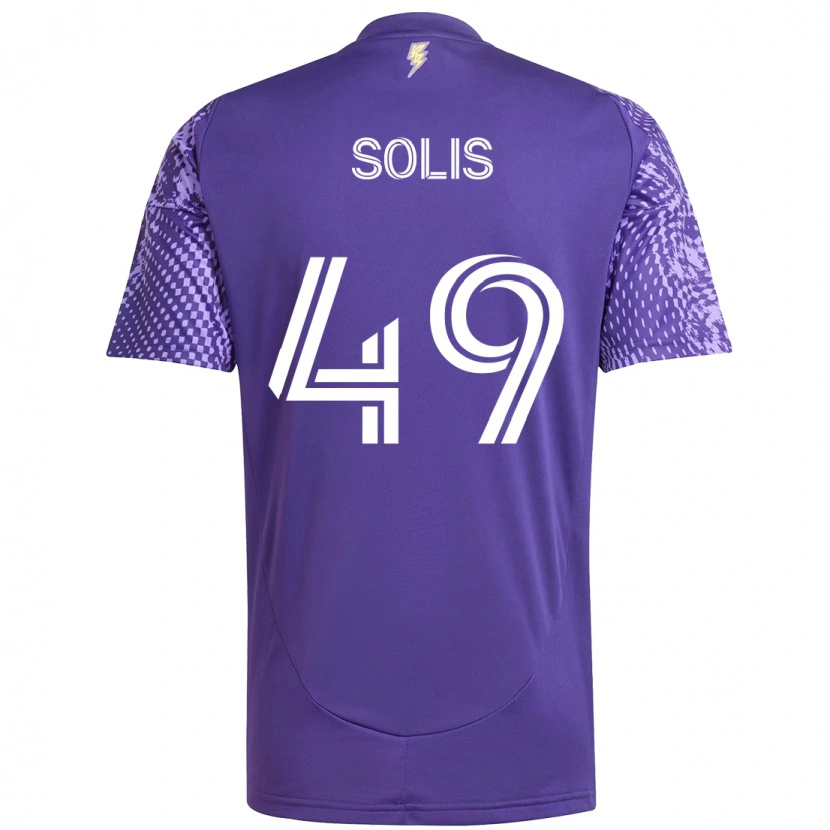 Danxen Herren Jhon Solís #49 Lila Weiß Heimtrikot Trikot 2025/26 T-Shirt Österreich
