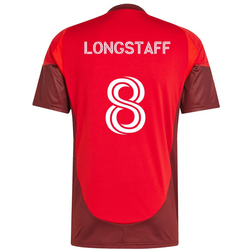 Danxen Herren Matty Longstaff #8 Rot Weiß Heimtrikot Trikot 2025/26 T-Shirt Österreich