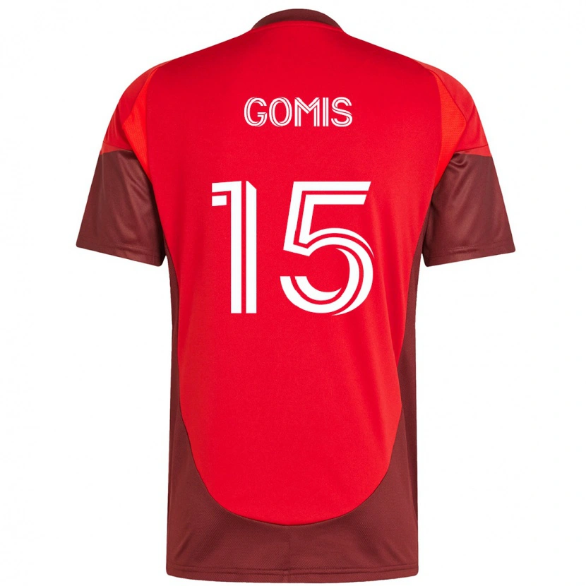 Danxen Herren Nicksoen Gomis #15 Rot Weiß Heimtrikot Trikot 2025/26 T-Shirt Österreich