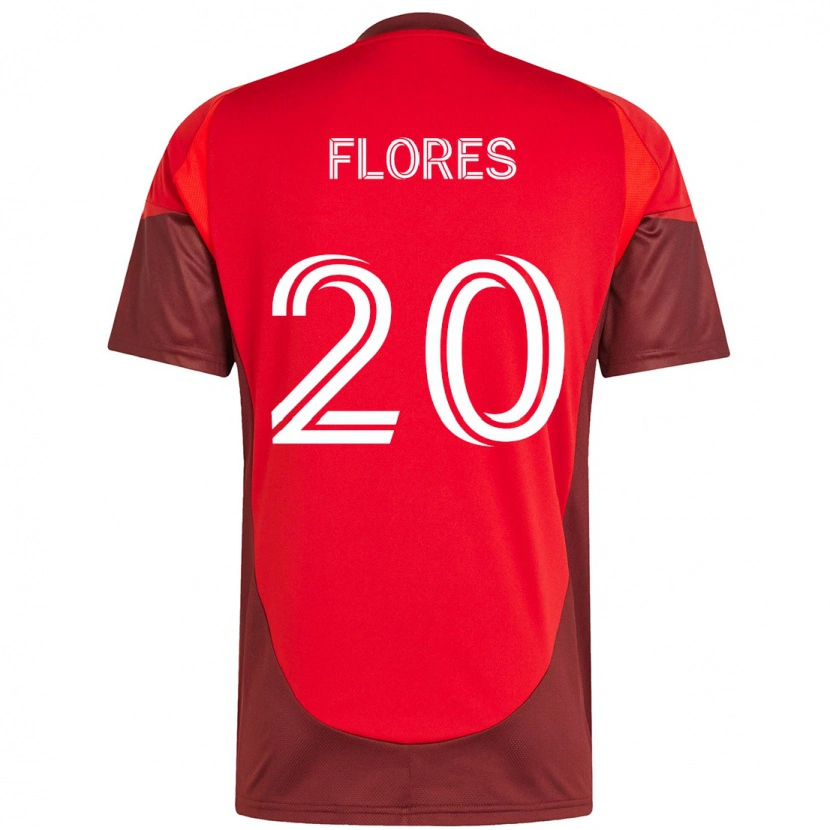 Danxen Herren Deybi Flores #20 Rot Weiß Heimtrikot Trikot 2025/26 T-Shirt Österreich