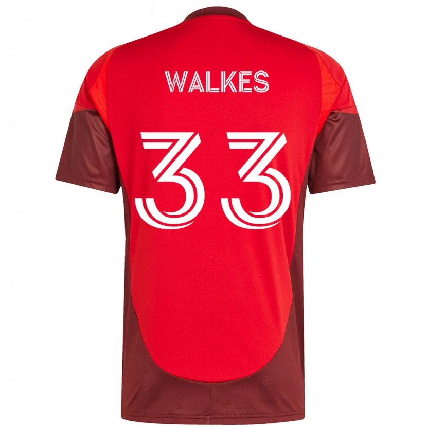 Danxen Herren Reshaun Walkes #33 Rot Weiß Heimtrikot Trikot 2025/26 T-Shirt Österreich