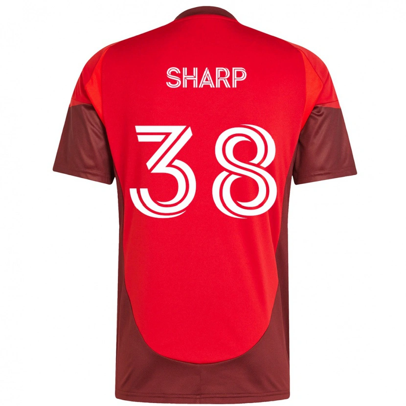 Danxen Herren Charlie Sharp #38 Rot Weiß Heimtrikot Trikot 2025/26 T-Shirt Österreich