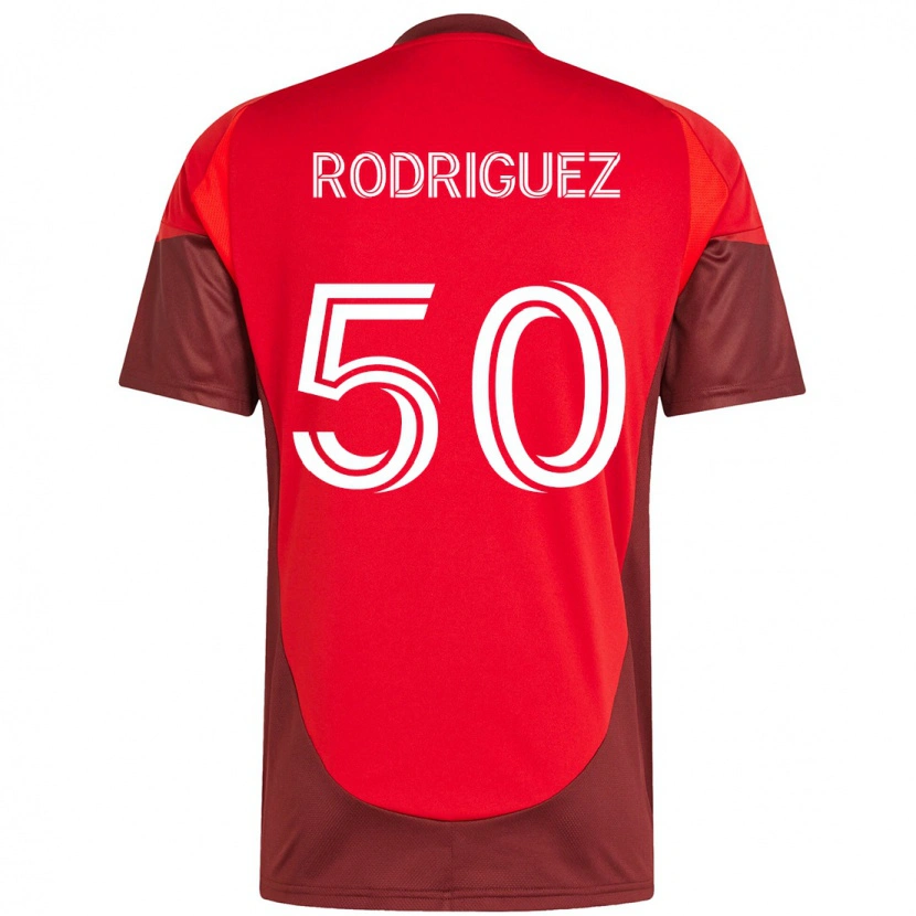 Danxen Herren Abraham Rodriguez #50 Rot Weiß Heimtrikot Trikot 2025/26 T-Shirt Österreich
